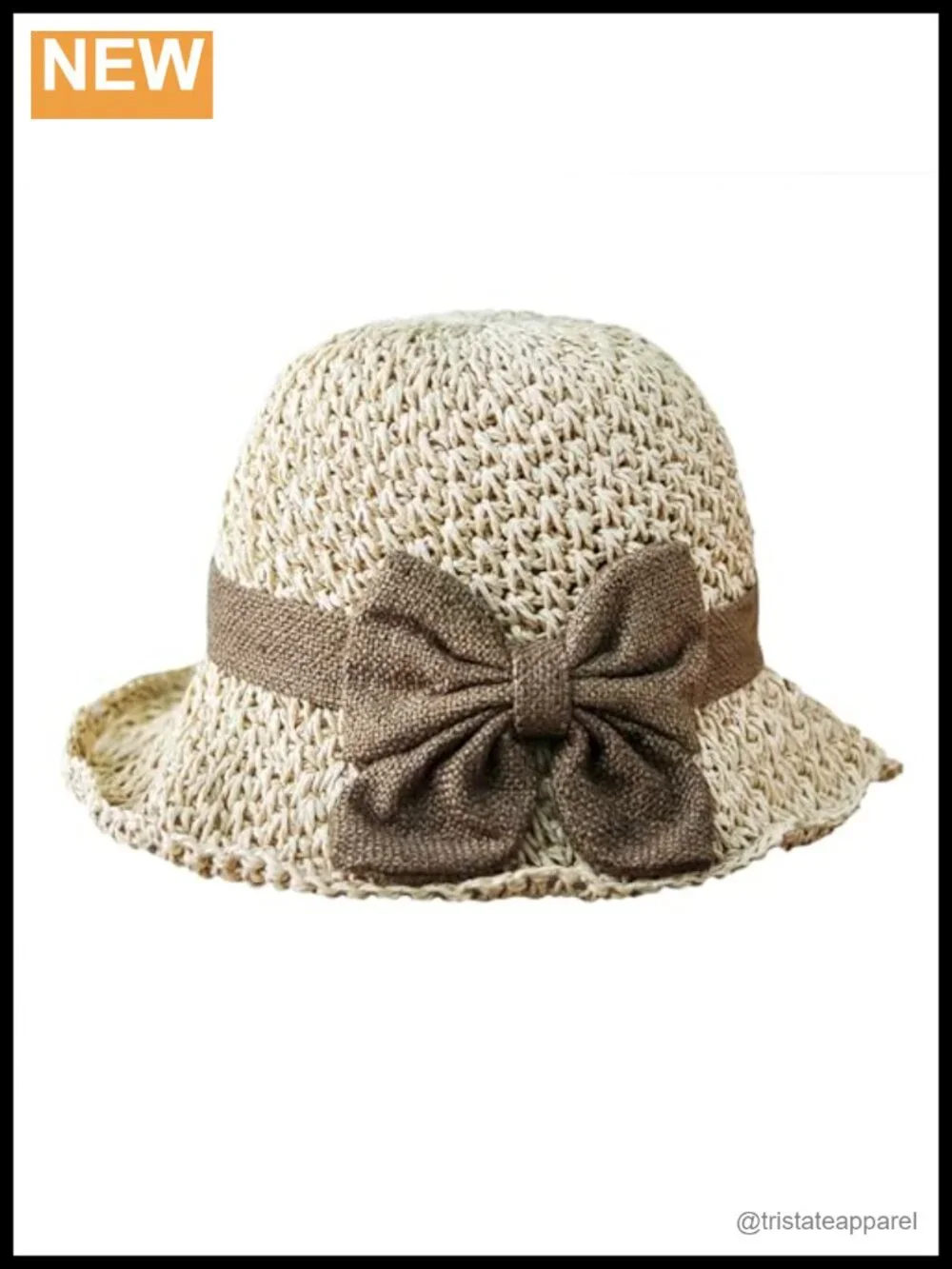 Women's Foldable Sun Straw Hat Wide Brim UPF 50+ Breathable Paper Straw Bucket